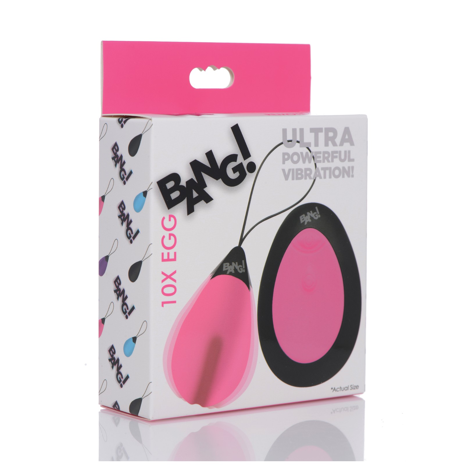 Bang! 10X Silicone Vibrating Egg - Pink