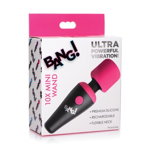 Bang! 10X Mini Vibrating Wand in Pink