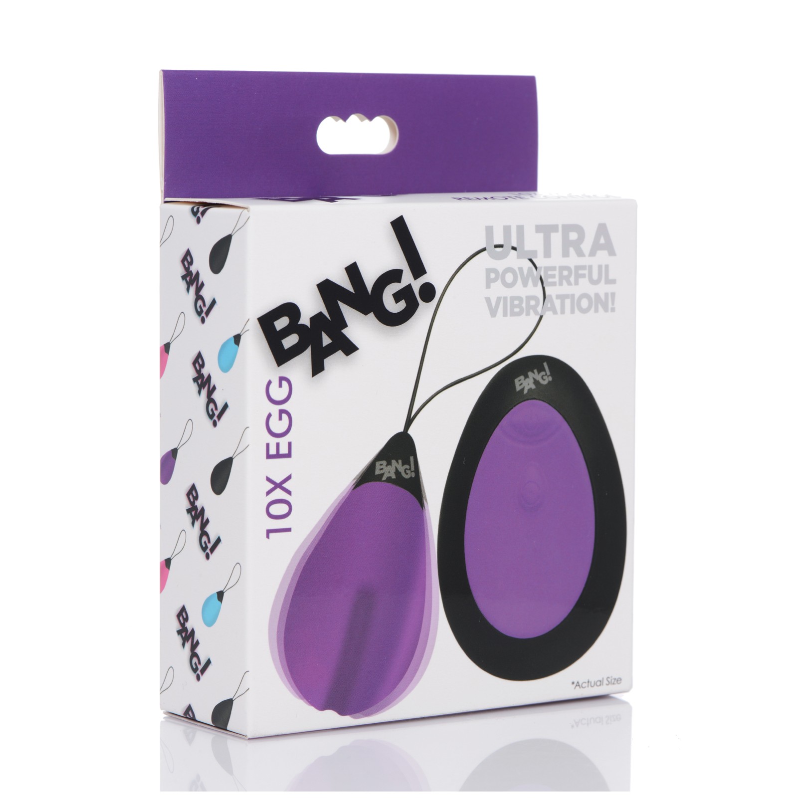 Bang! 10X Silicone Vibrating Egg - Purple