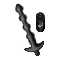 Bang 28X Vibrating Silicone Anal Beads Black