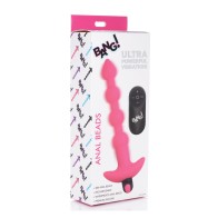 Bang! 28X Vibrating Silicone Anal Beads with Remote