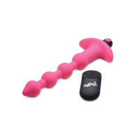 Bang! 28X Vibrating Silicone Anal Beads with Remote