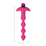 Bang! 28X Vibrating Silicone Anal Beads with Remote