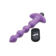 Bang 28X Vibrating Silicone Anal Beads Purple