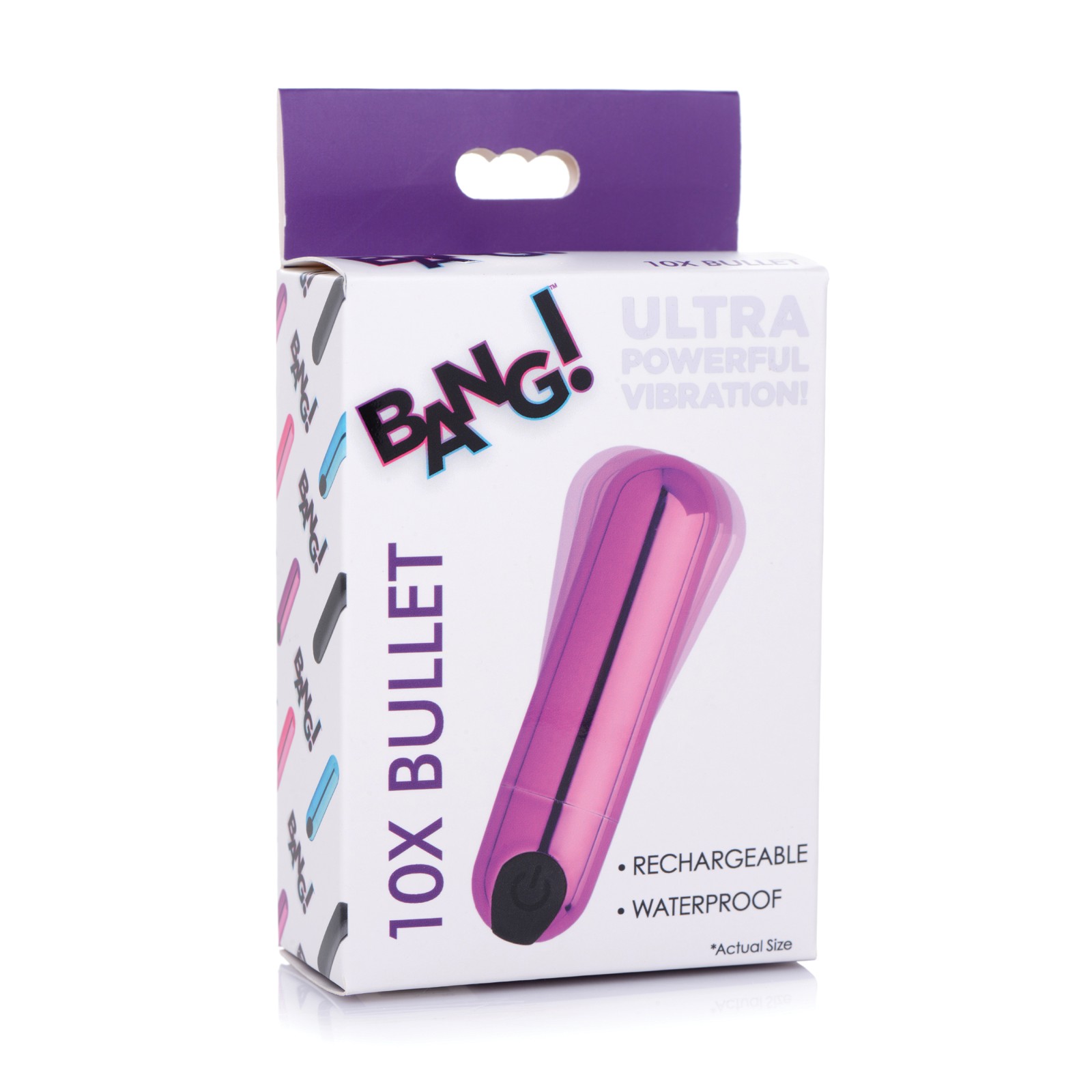 Purple 10X Rechargeable Vibrating Bullet