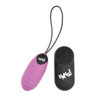 Bang 28X Ribbed Silicone Egg Remote Control Purple