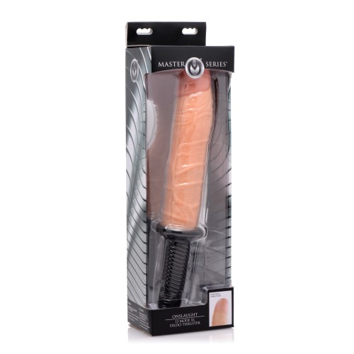 Master Series Onslaught 13 Mode XL Vibrating Dildo Thruster