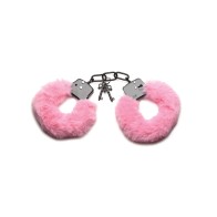 Master Series Cuffed in Furry Handcuffs Pink