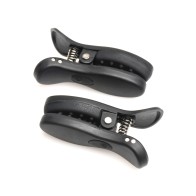 Master Series Dark Grip Vibrating Nipple Clamps