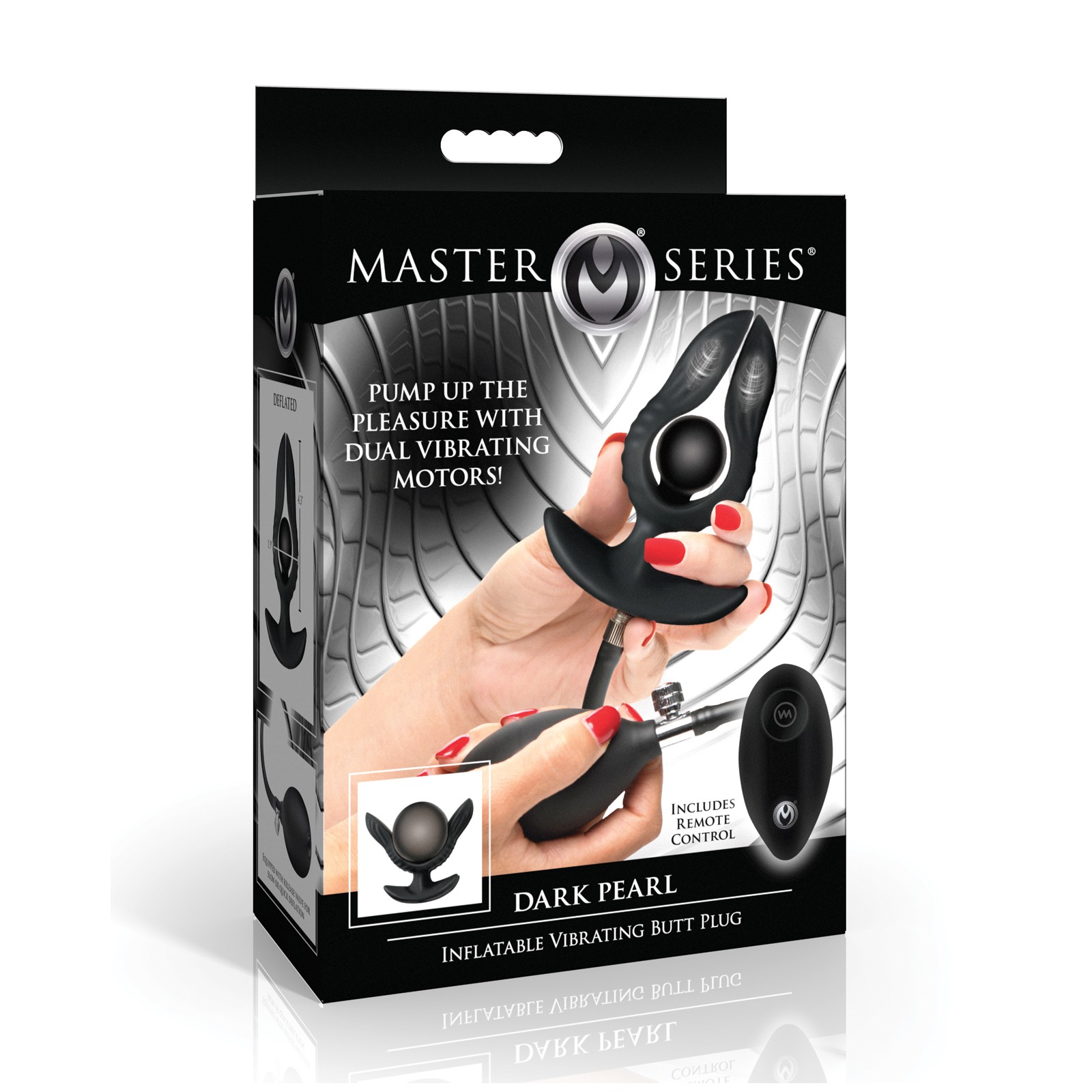 Master Series Inflatable Vibrating Butt Plug