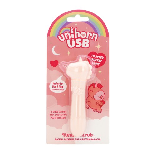 Vibrador Bullet USB Unihorn Heart Throb