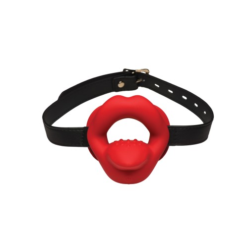 Master Series Vibrating Sissy Mouth Gag - Red