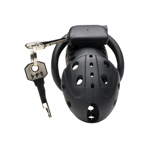 Master Series Lock Down Chastity Cage Black