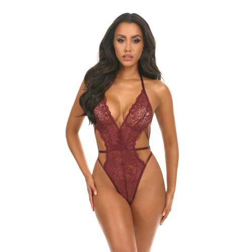 Lina Lace Halter Teddy for Luxurious Nights