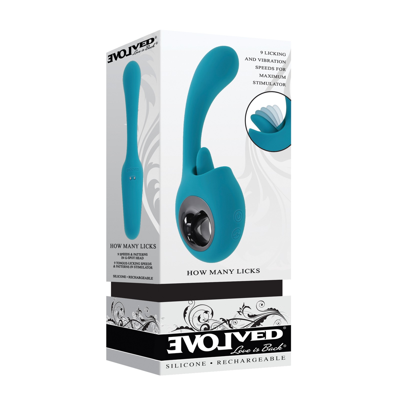 Evolved How Many Licks G-Spot Vibrator - Teal