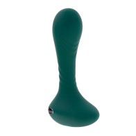 Gender X Vibrating Silicone Plug - Teal