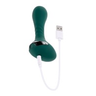 Gender X Vibrating Silicone Plug - Teal