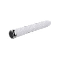 Playboy Pleasure In the Twist Glass Vibrator White for Sensational Experiences