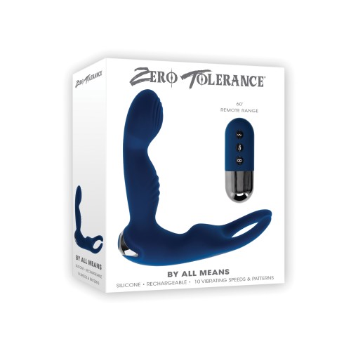 Zero Tolerance Prostate Vibrator Remote Control Blue