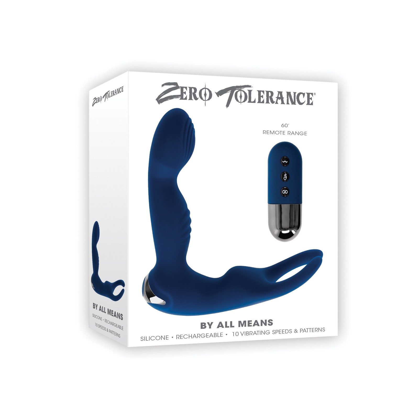 Vibrador Prostático Zero Tolerance Control Remoto Azul