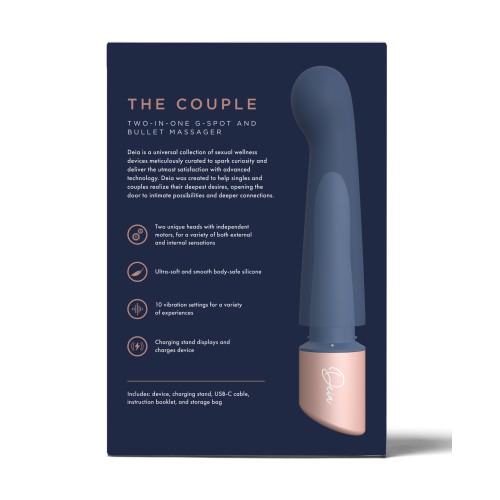 Vibrador Dos-en-Uno para Pareja Deia - Mejora la Intimidad