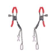 Ex's & Oh's Nipple Clamps for Intense Pleasure