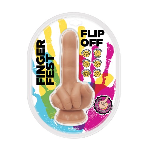 Dildo Finger Fest Flip Off para Placer Único