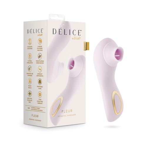 Blush Delice Fleur Suction Vibe - Barely Purple