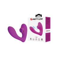 Pretty Love Nauty Insertable Vibrator Fuchsia - Pulsating Pleasure