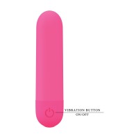 Pretty Love Stephan Mini Massager Bullet - Hot Pink