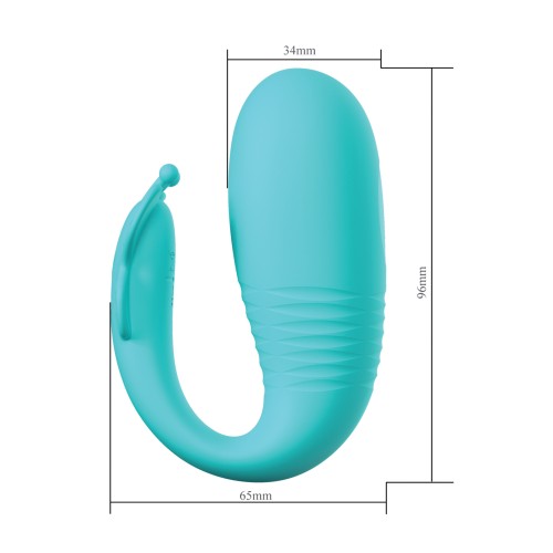 Pretty Love Remi Hands-Free Thrusting Vibrator Aqua