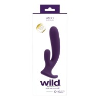 Vibrador Dual Recargable VeDO Wild - Morado