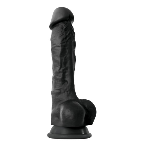 7" Dong w/Balls & Suction Cup - Black