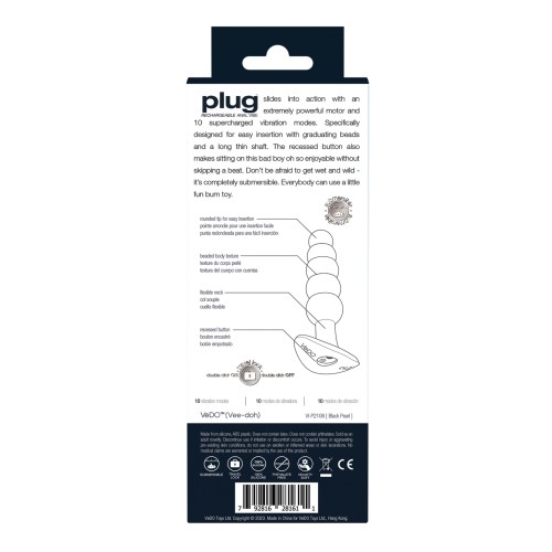 VeDO Rechargeable Anal Plug - Black