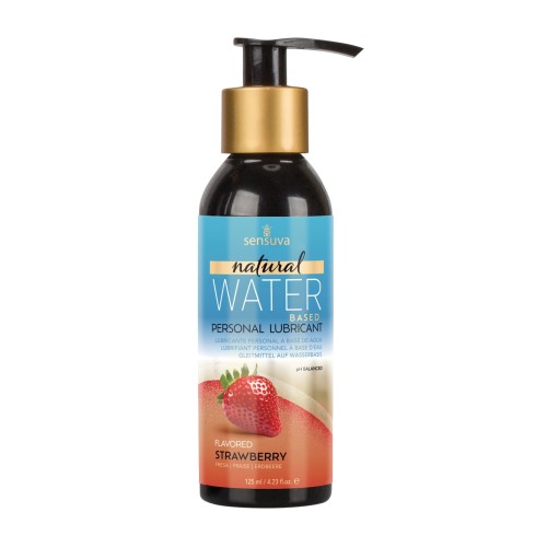 Lubricante Personal a Base Natural Sensuva Fresa 4.23 oz