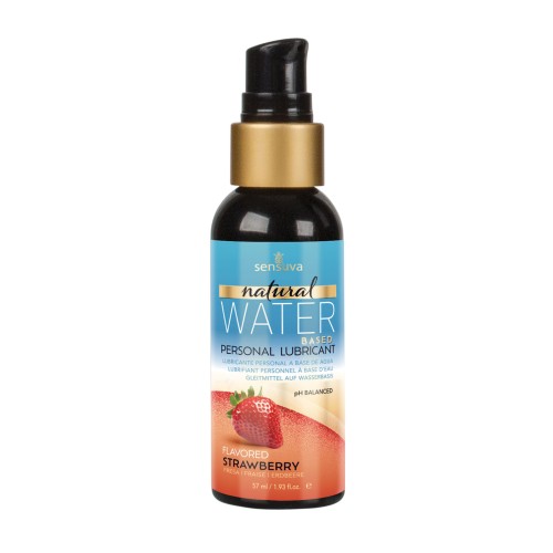 Lubricante Personal a Base de Agua Sensuva Fresa 1.93 oz