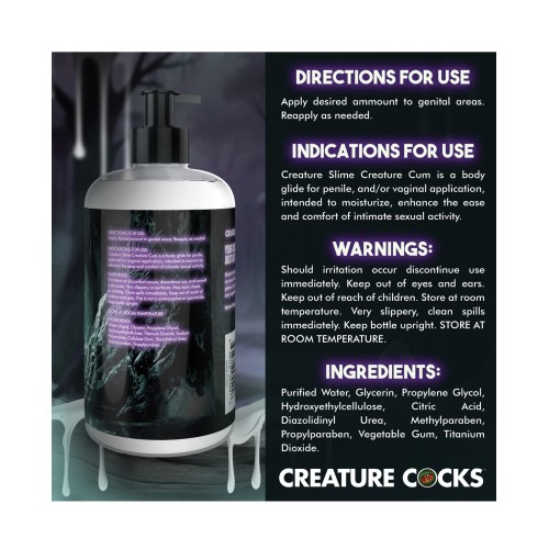 Creature Cocks Lubricante Jizz Sin Aroma 16oz