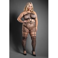 Gothic Gartered Bodystocking Dress