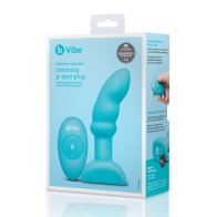 b-Vibe Remote Control Rimming P-Spot Plug in Blue