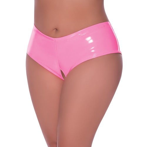 Club Candy Low Rise Split Crotch Boy Short Pink