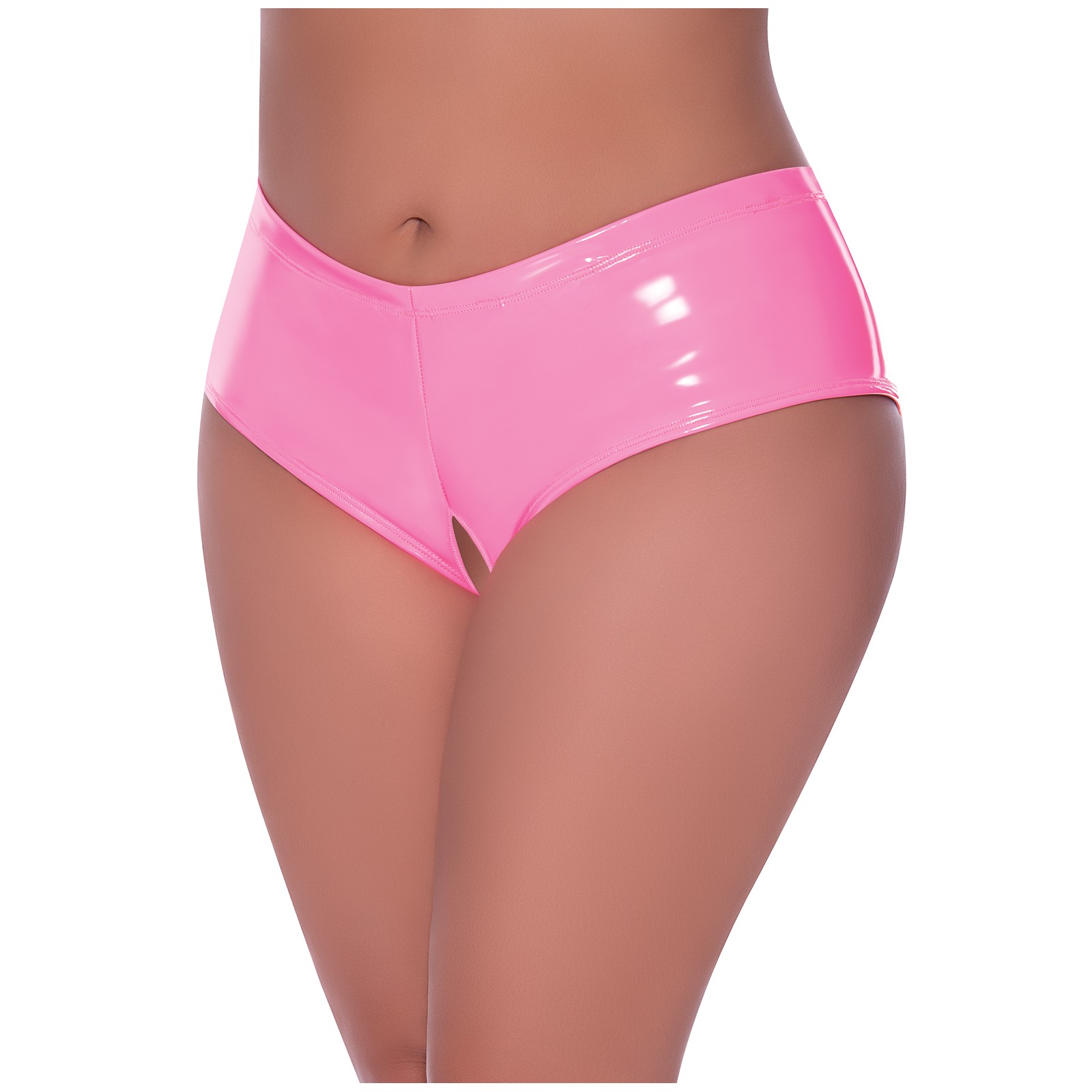 Club Candy Low Rise Split Crotch Boy Short Pink