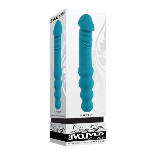 Vibrador Doble Lado Evolved Flip Flop Teal