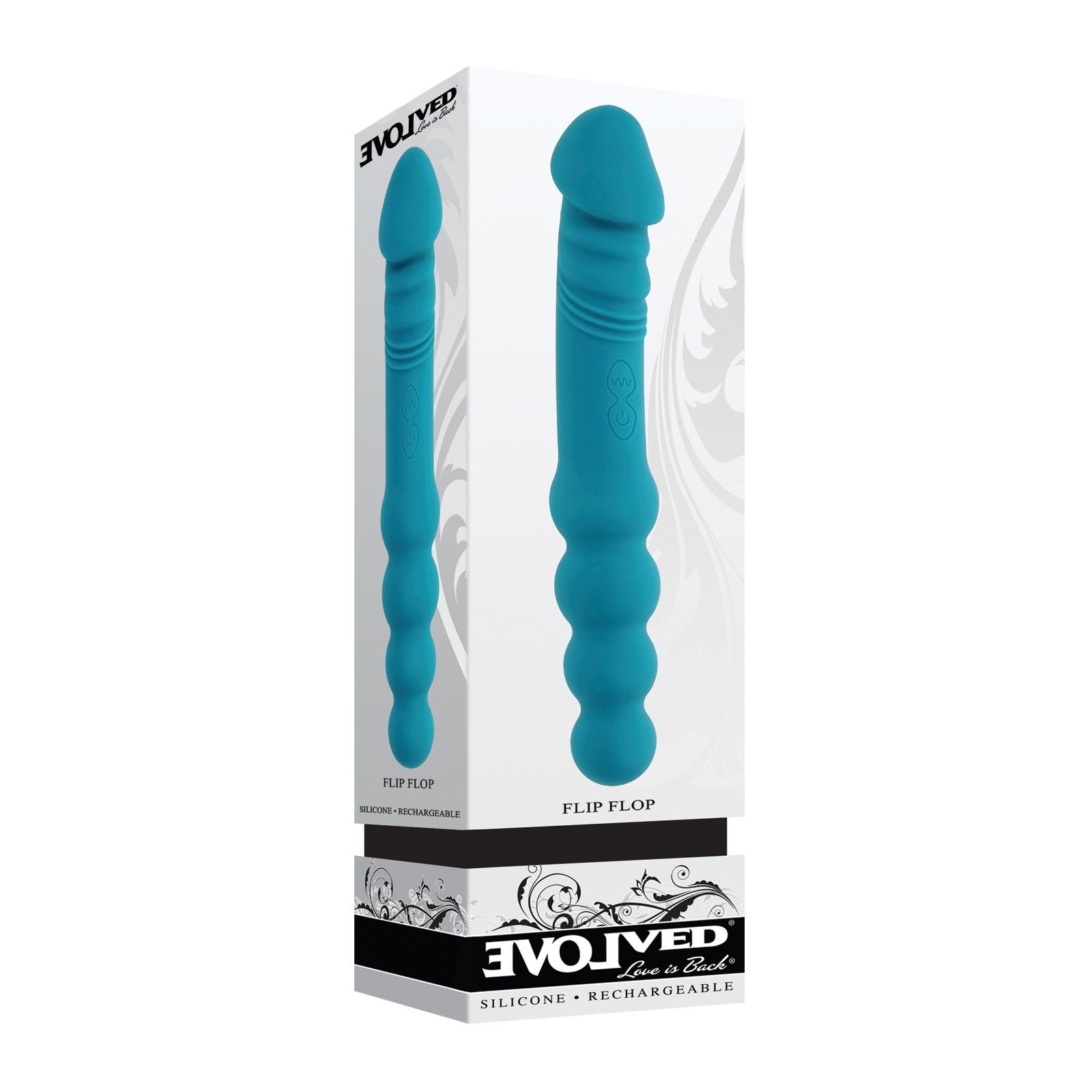 Evolved Flip Flop Dual-Sided Vibrator Teal