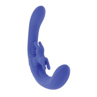 Vibrador Evolved Conejito Curvado Doble Azul