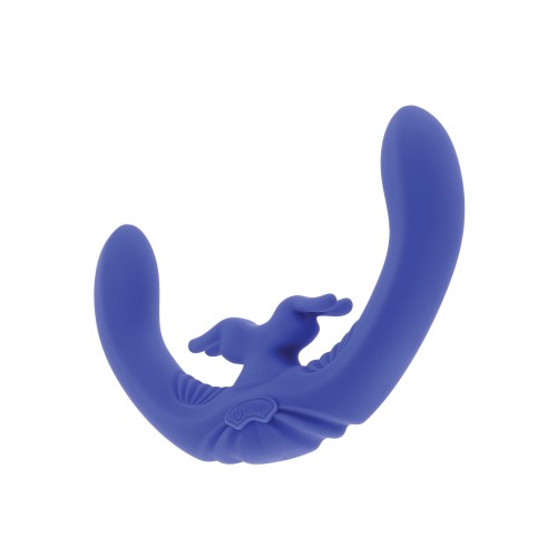 Vibrador Evolved Conejito Curvado Doble Azul