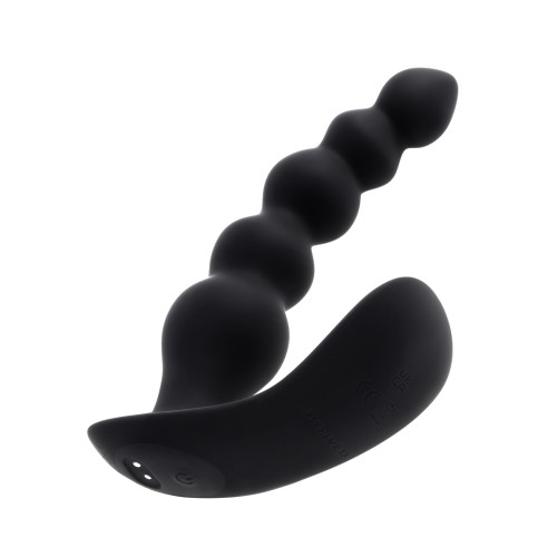 Evolved Bead Me Up Curved Anal Vibrator Black