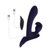 Evolved Strap-On Bunny Eared Stimulator Purple