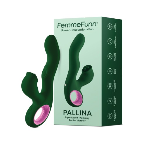 Conejito de Triple Acción Femme Funn Pallina Verde