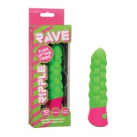 Rave Ripple Vibrator Green Pink