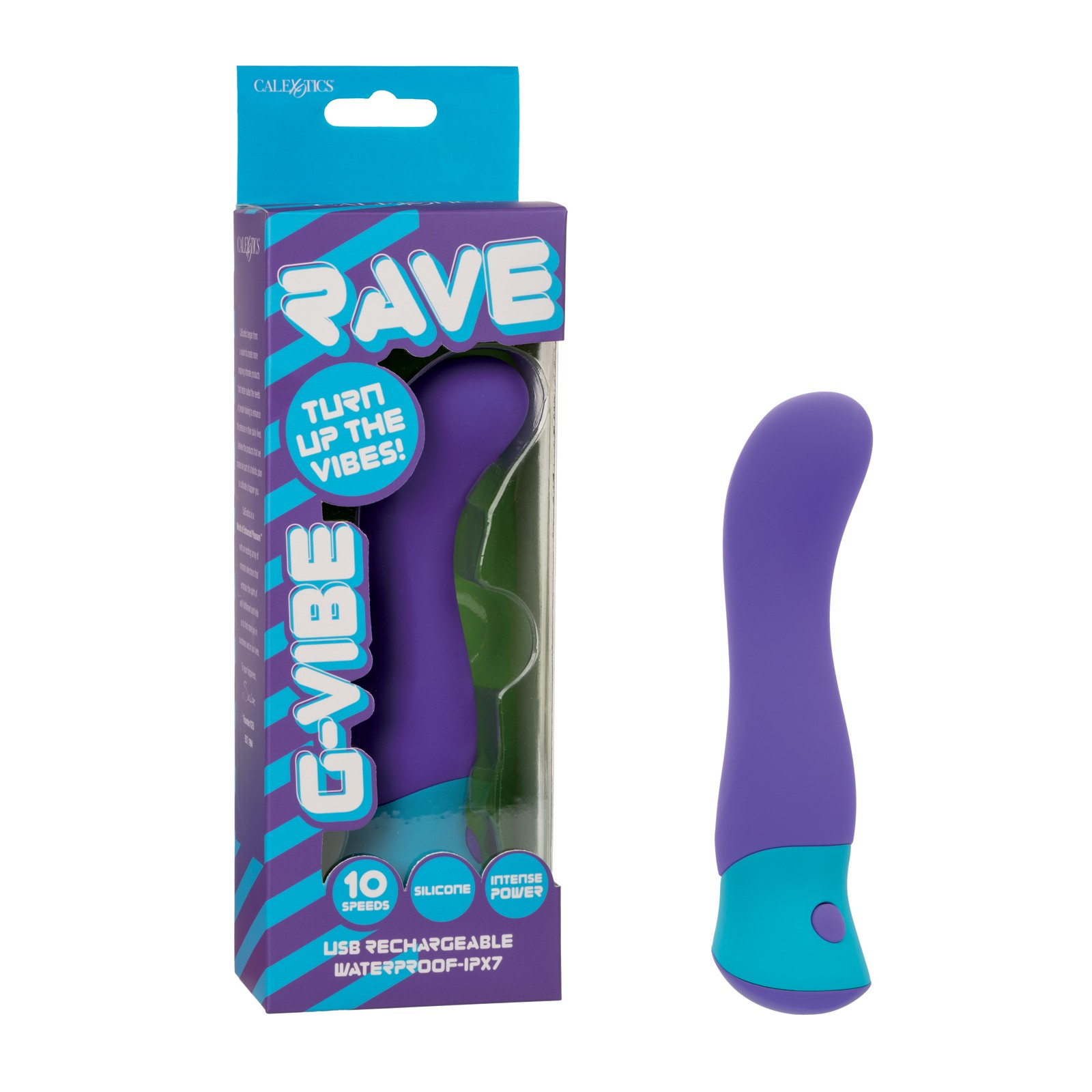 Masajeador Curvado Rave G-Vibe Púrpura Azul